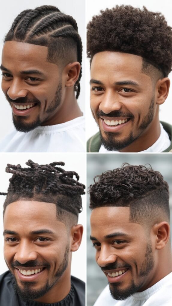 Cornrows with Disconnected Undercut