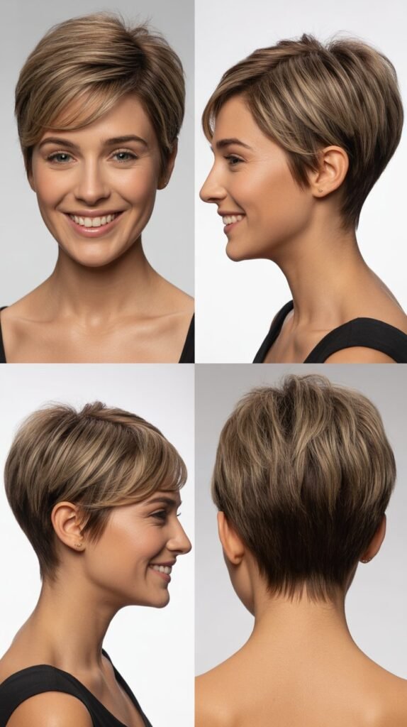 Graduated Pixie With Extended Nape