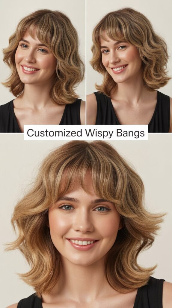  Customized Wispy Bangs