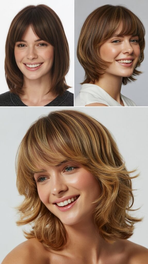 Layered Cut With Arched Fringe