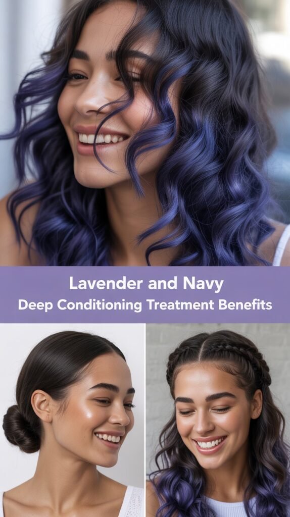 Lavender and Navy Deep Conditioning Treatment Benefits