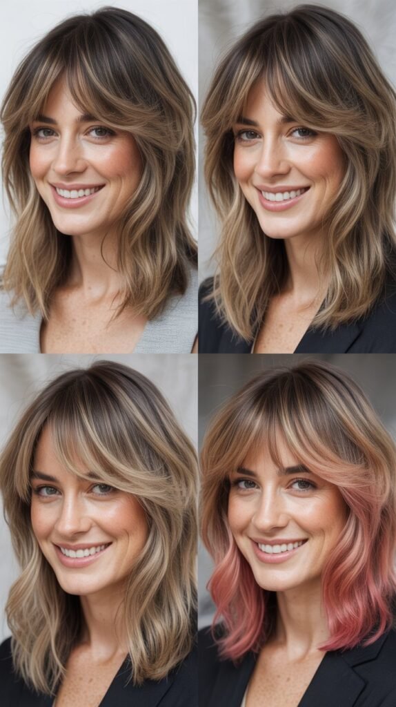 Color Techniques That Enhance Wispy Bangs and Layers