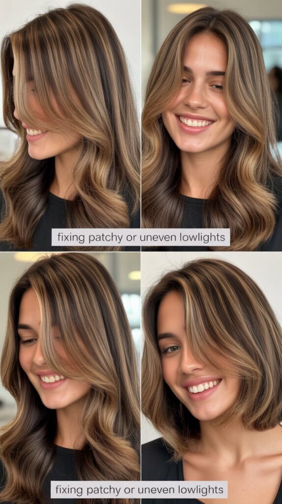Fixing Patchy or Uneven Lowlights