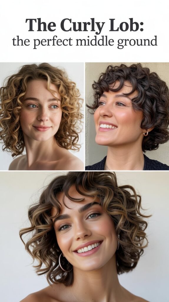 The Curly Lob: The Perfect Middle Ground