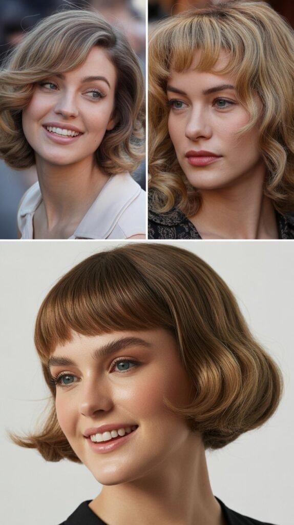  Wispy Bangs with Vintage Styling