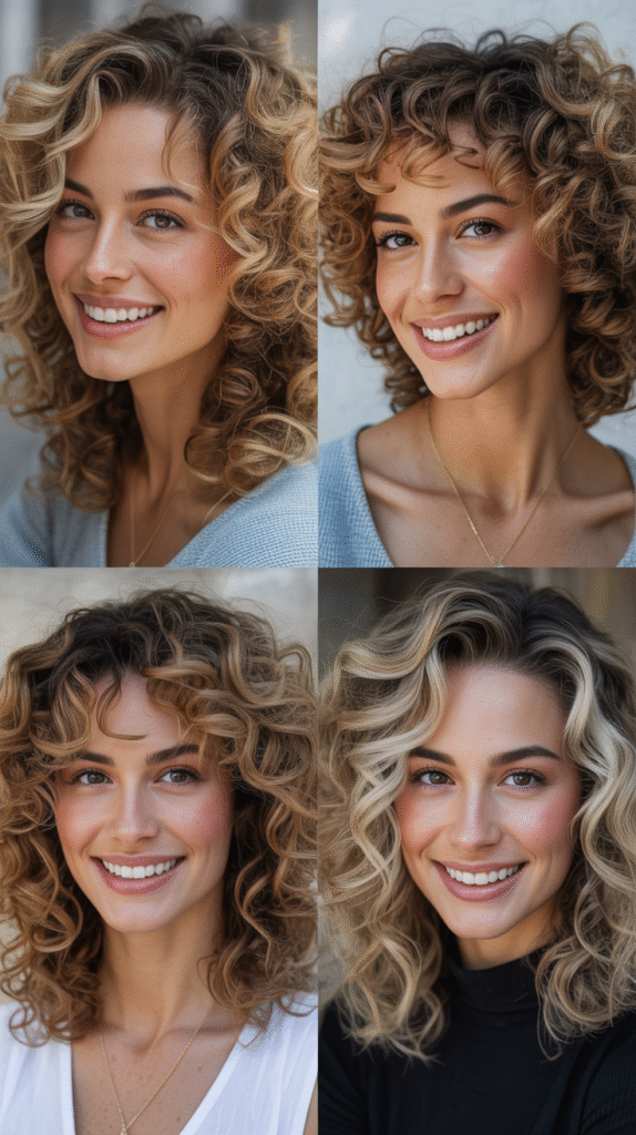  Curly Romantic Side Twist