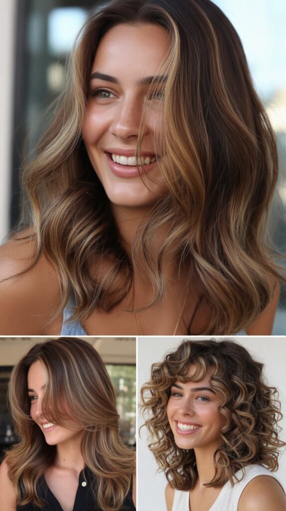 Caramel Highlights for Thick Hair