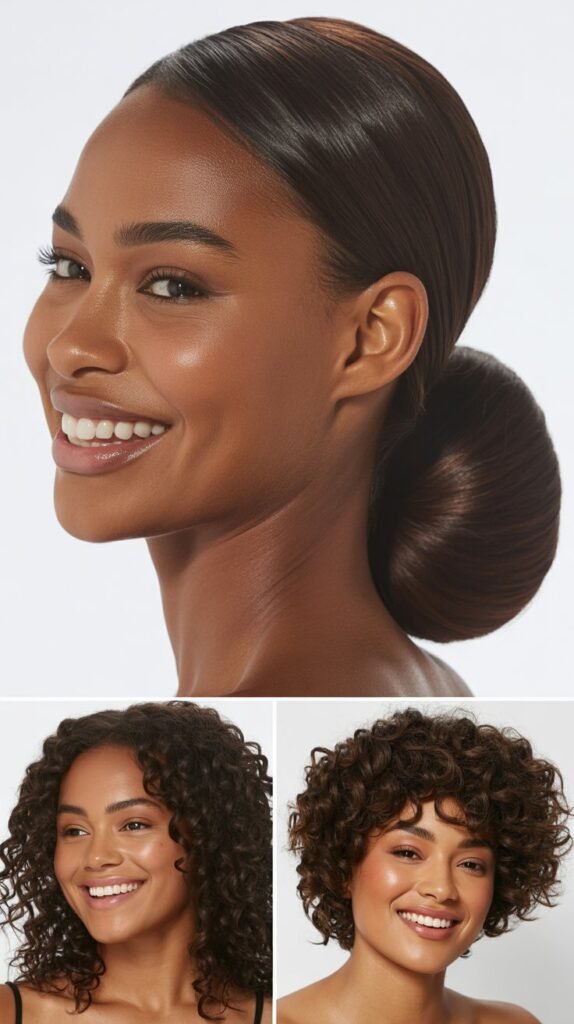 Sleek Dark Chocolate Brown High Ponytail