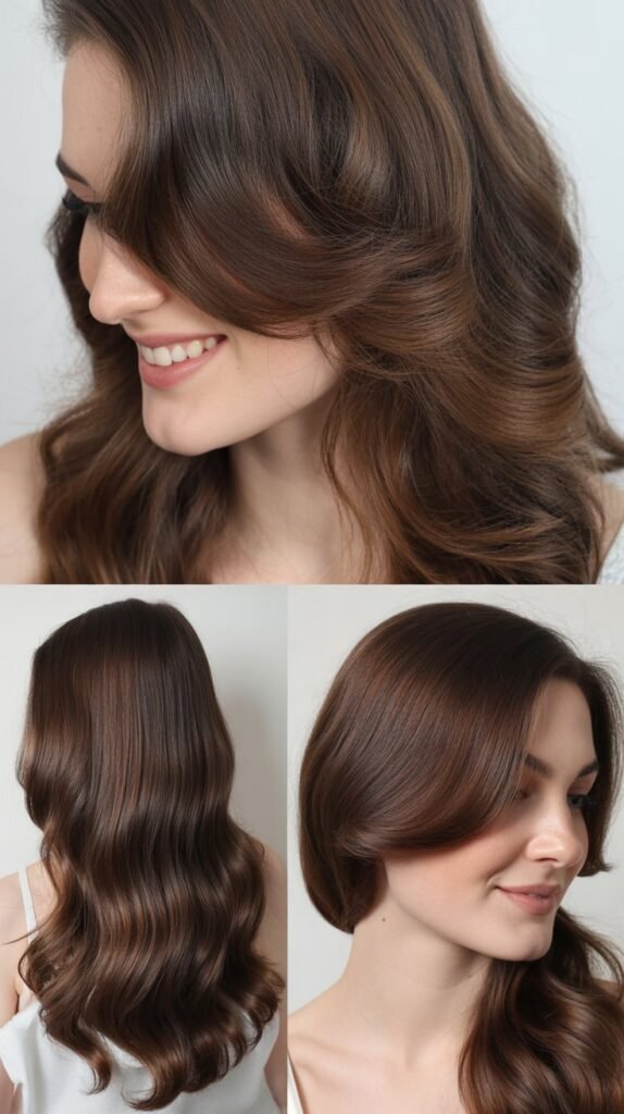 Dark Chocolate Extensions for Fine Hair