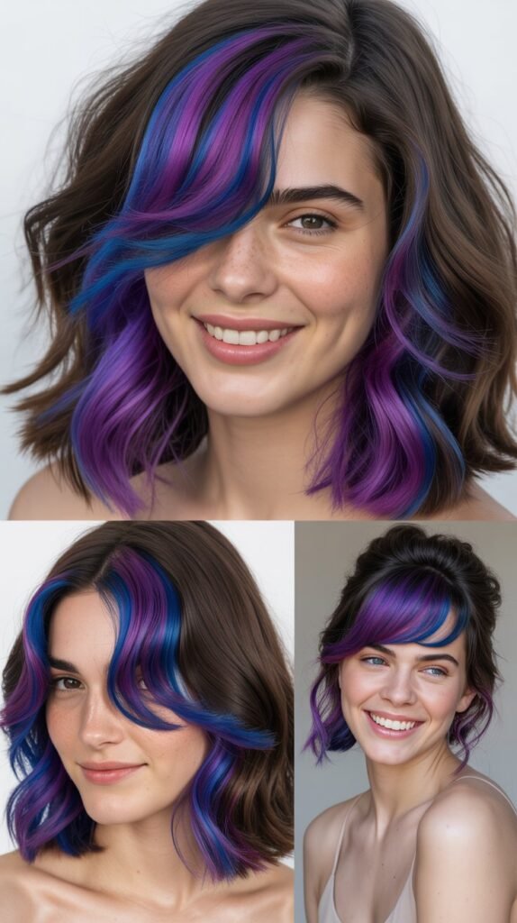 Electric Purple Peek-a-Boo With Blue Flash