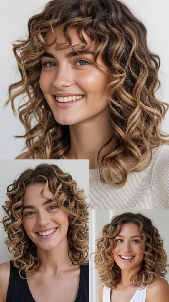 Shoulder Curls with Balayage
