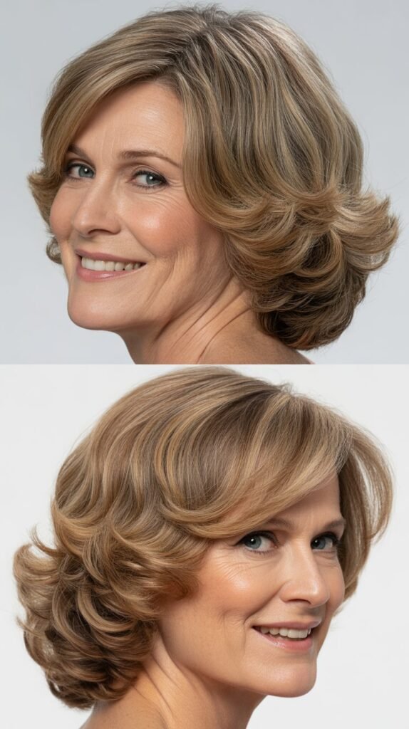 Graduated Waves with Side-Swept Fringe