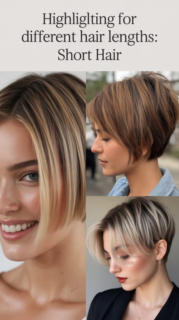 Highlighting for Different Hair Lengths: Short Hair