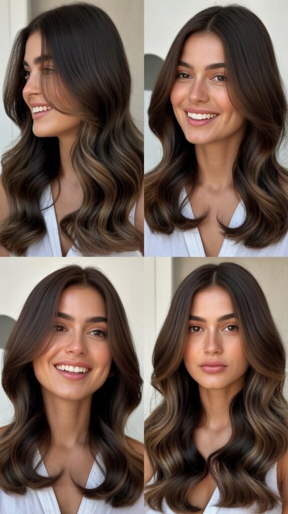 Dark Chocolate Extensions for Heart-Shaped Faces