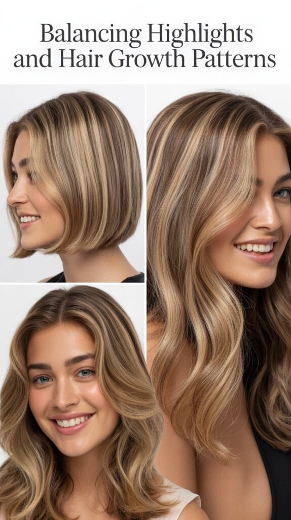 Balancing Highlights and Hair Growth Patterns