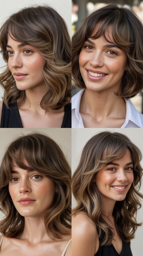 Heavy Wispy Bangs With Fine Layers: Balancing Density