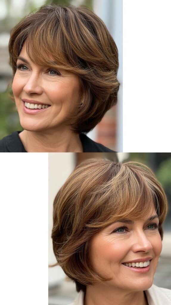 Graduated Shag with Face-Framing Bangs