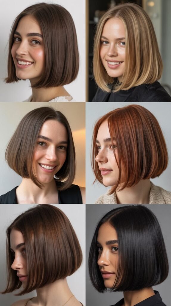 The Blunt Cut With Glossy Finish