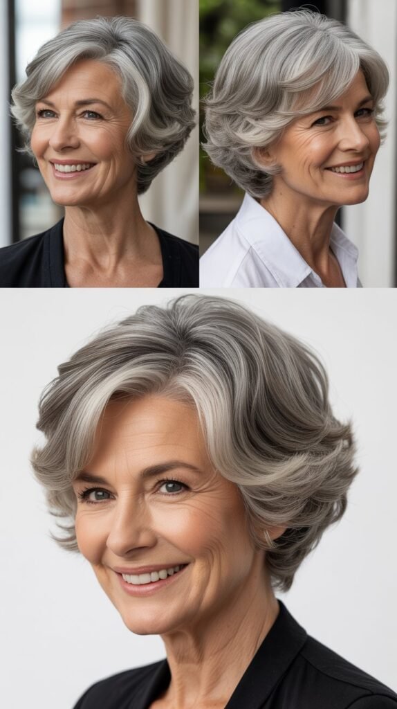 Tapered Bob With Volume at Crown