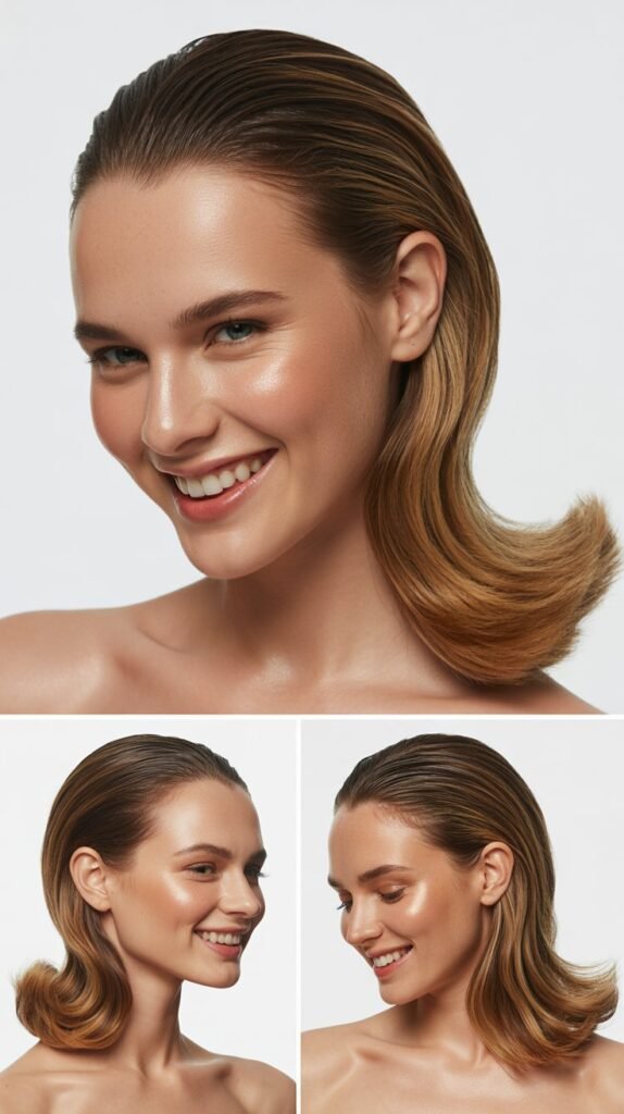 "Slicked Side With Long Opposite Sweep