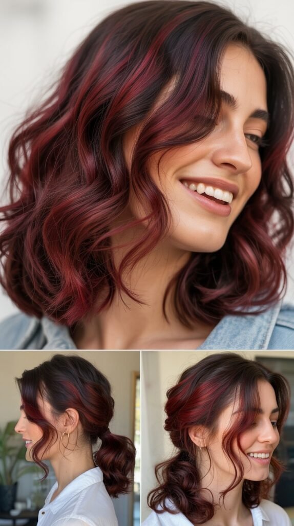  Burgundy Red Highlights for Depth