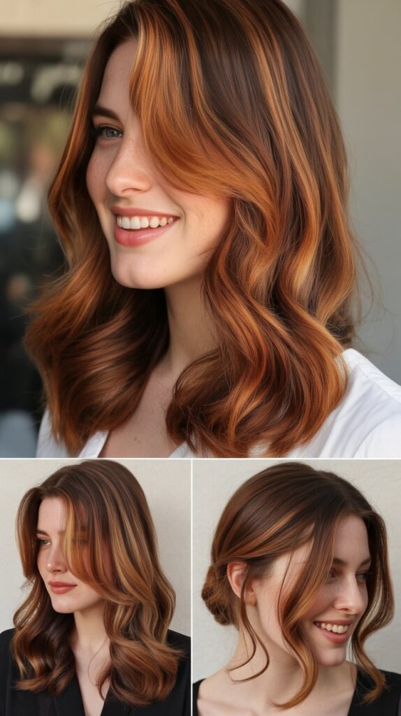 Auburn Highlights for Vibrant Warmth