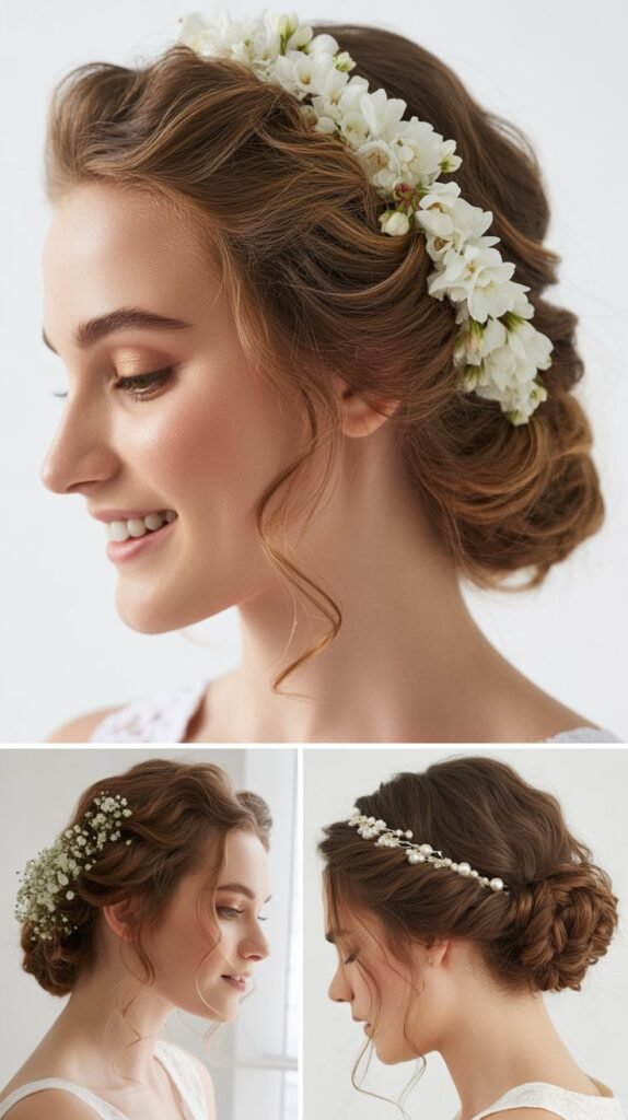  Stacked Curls with Vertical Flower Placement