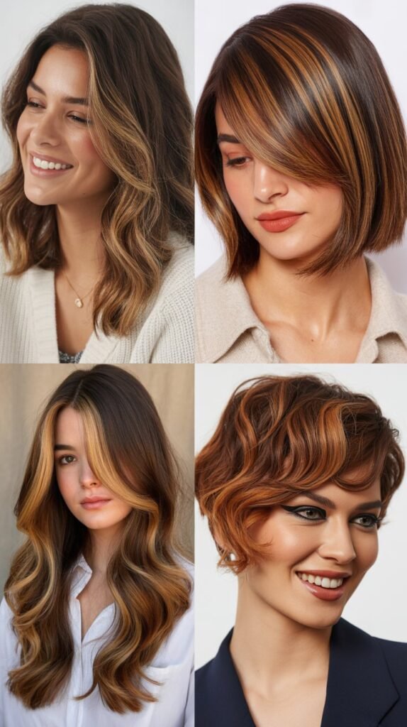 Caramel Highlights for Warm Skin Tones