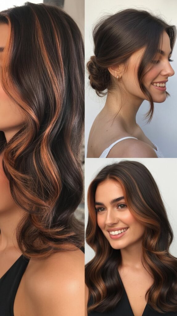  Dark Chocolate Extensions with Copper Highlights