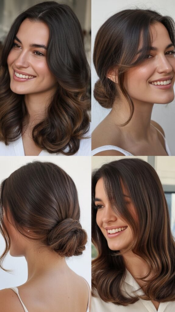 Dark Chocolate Brown with Espresso Roots