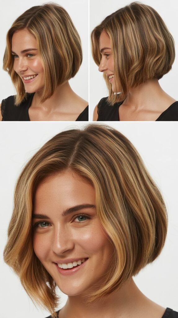 A-Line Bob with Highlights