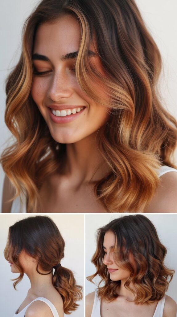 Sunset Ombre (Copper to Caramel Transition)