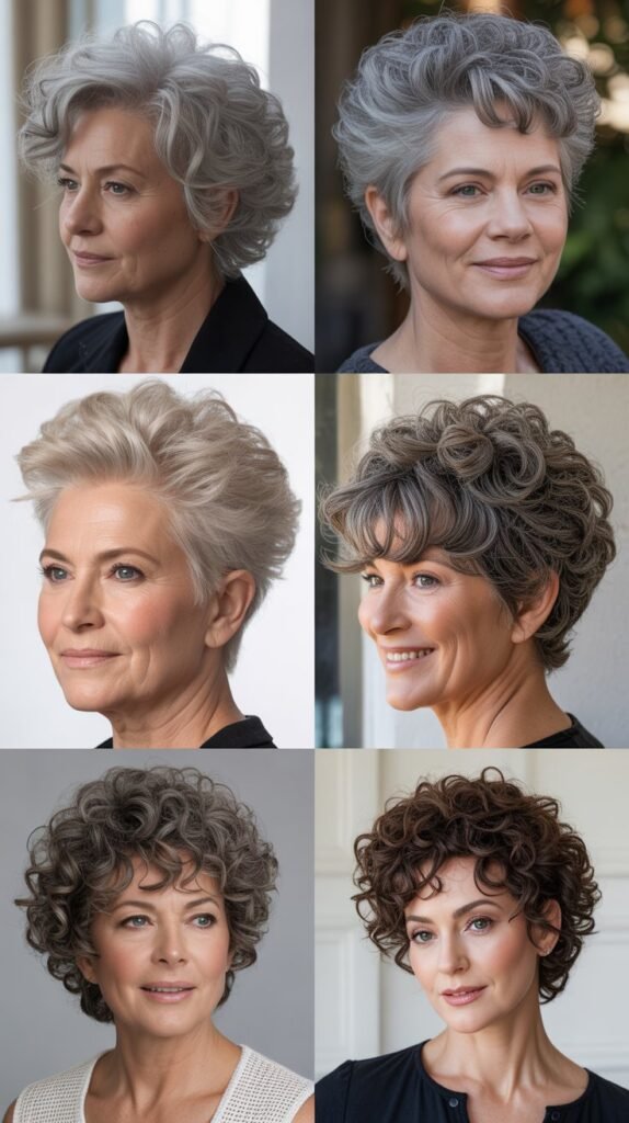  Voluminous Curly Mohawk with Texture