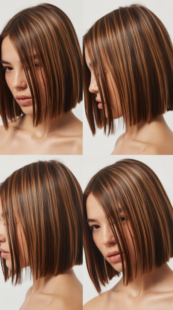  Blunt Cut With Lowlights