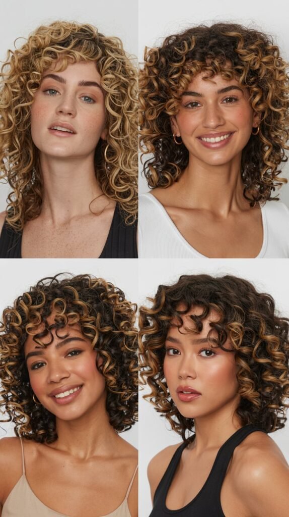 Heat Styling Considerations for Highlighted Curls