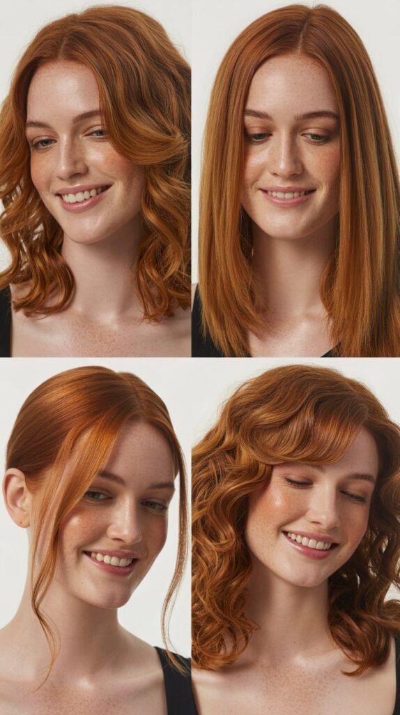Subtle Auburn Highlights for Redheads