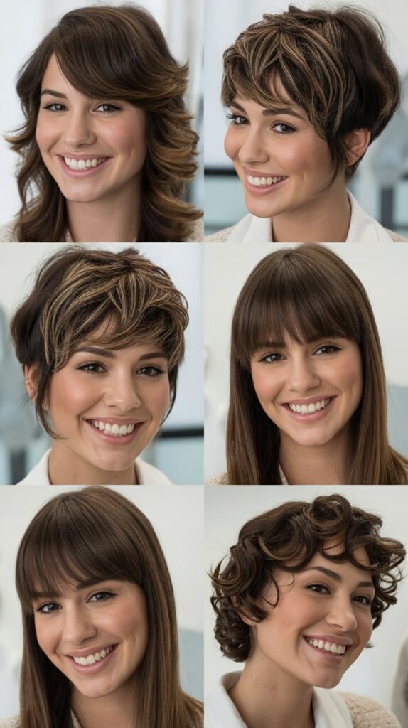  Textured Wispy Bangs With Layered Shag Bob: Vintage Coolness