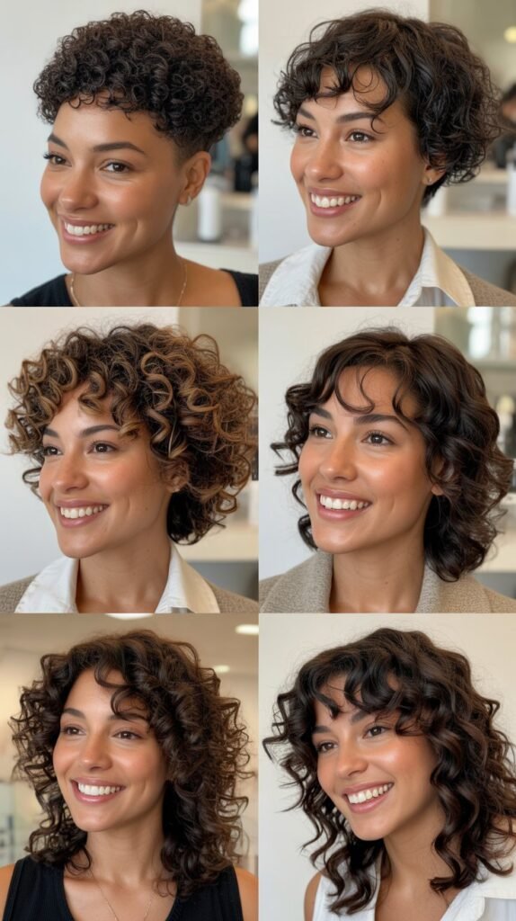 Natural Curly Hair with Precision Trimming