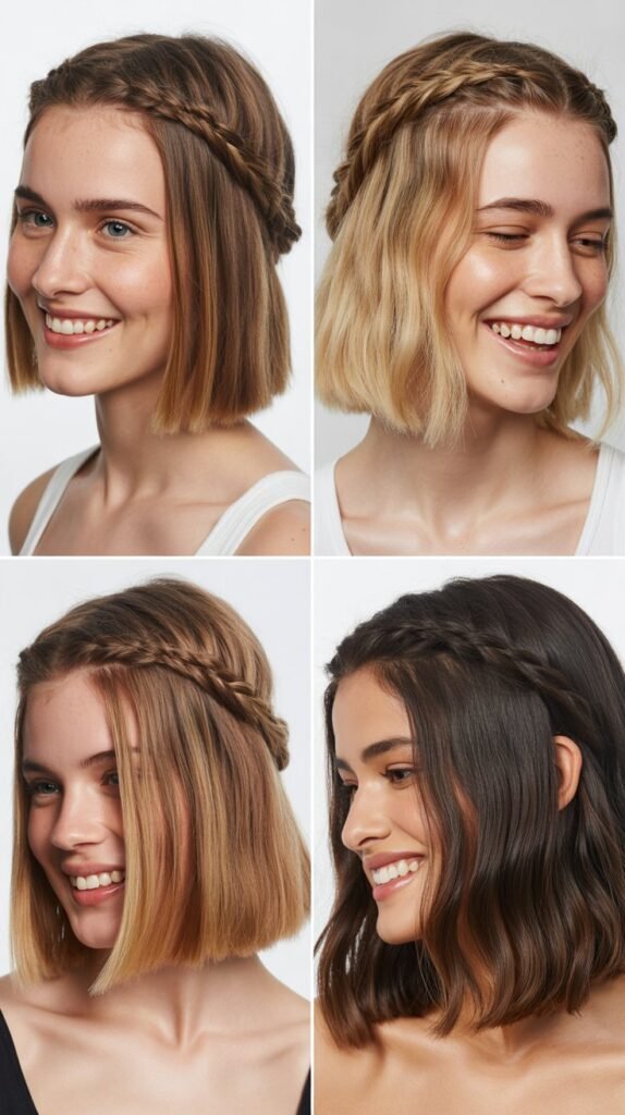 . The Blunt Cut With Honey Blonde Highlights