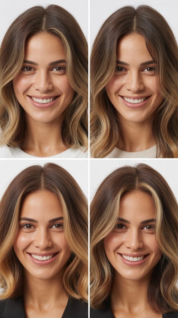 Face-Framing Caramel Highlights