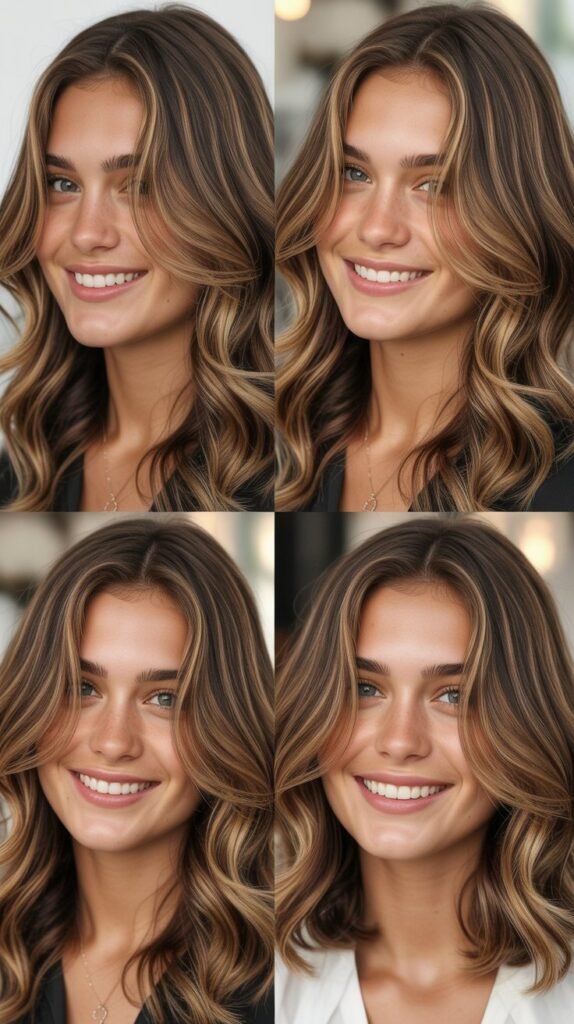Ribbon Caramel Balayage Technique