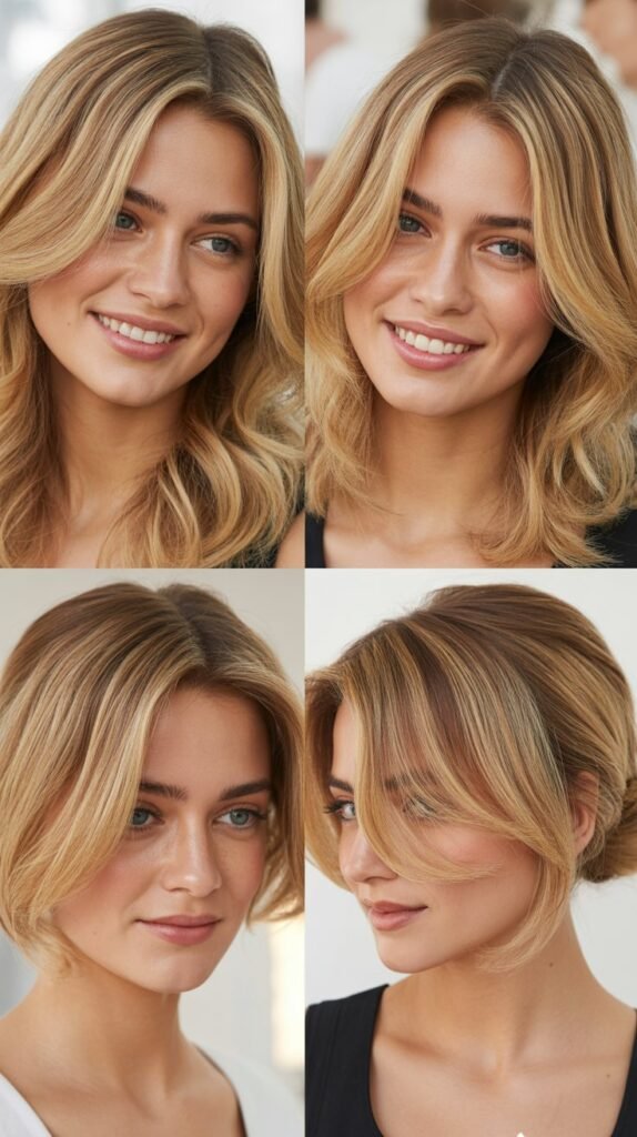  Golden Blonde Face-Framing Highlights