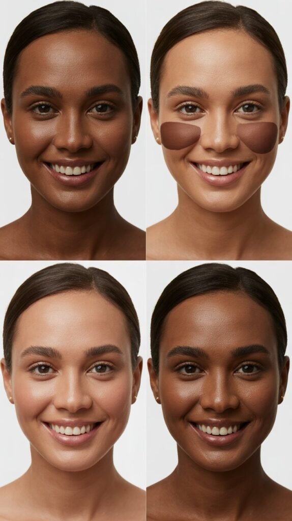 2. Dark Chocolate Brown Tone Correction Methods