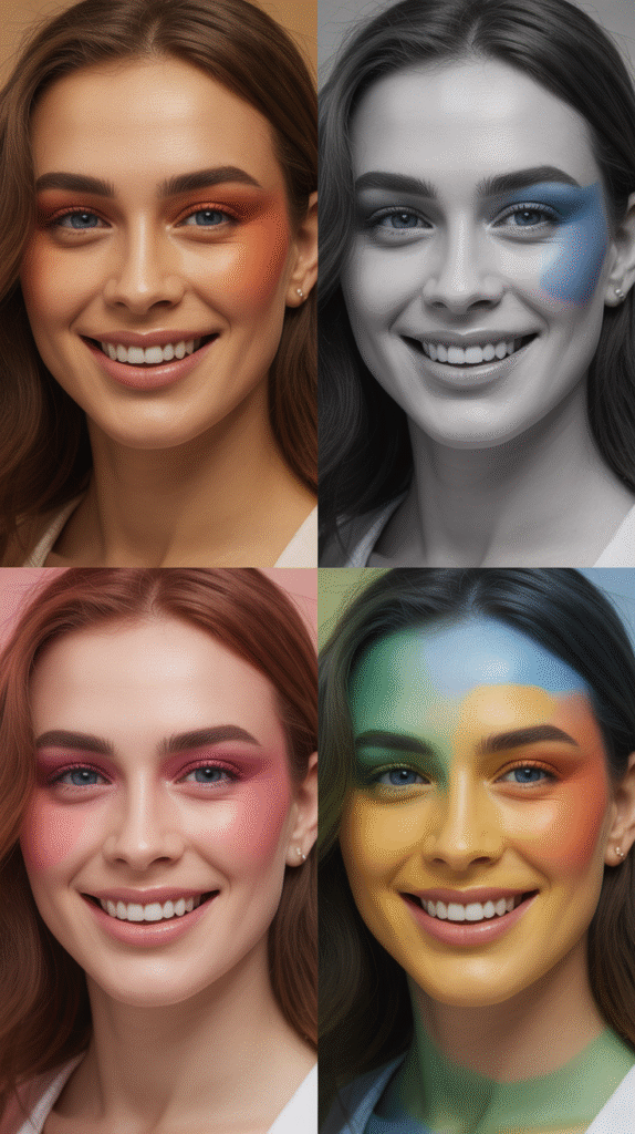  Salon vs. At-Home Dark Chocolate Brown Application