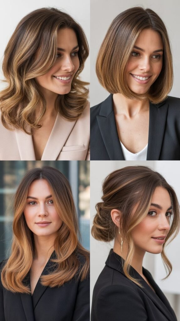 Caramel Highlights for Professional Settings