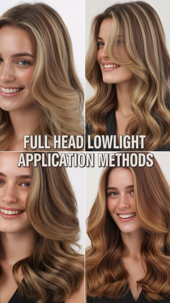 Full Head Lowlight Application Methods
