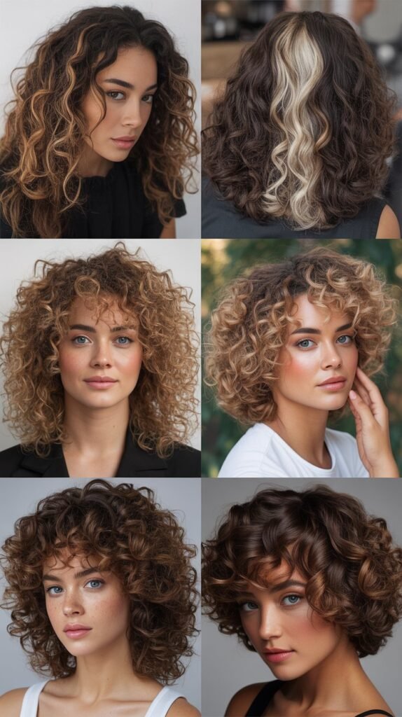 Curly Layers with Highlights