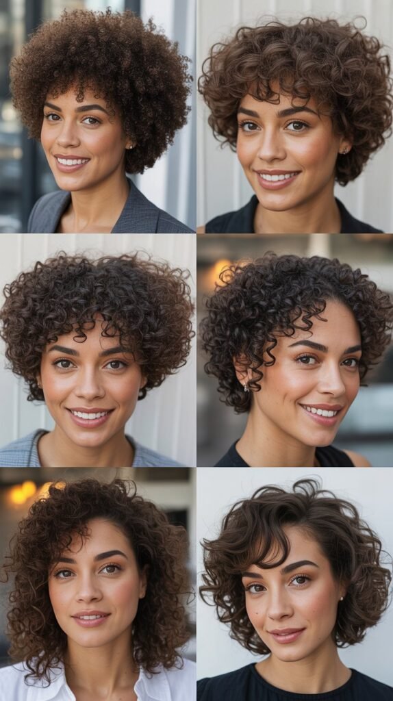 Curly Hair Tapered Cut