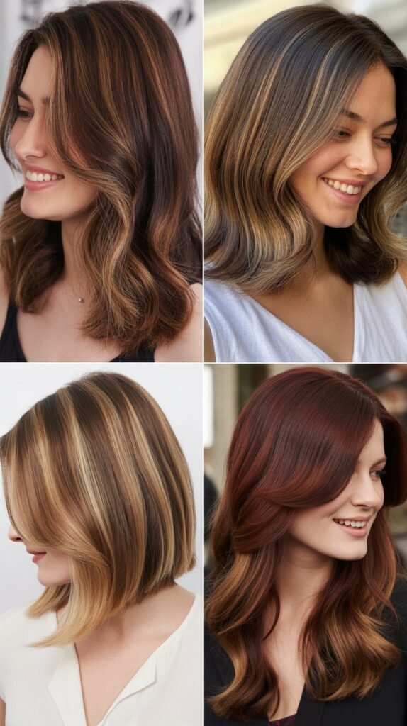  Lowlights for Covering Brassy Hair