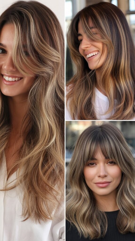 Balayage with Fringe Enhancement